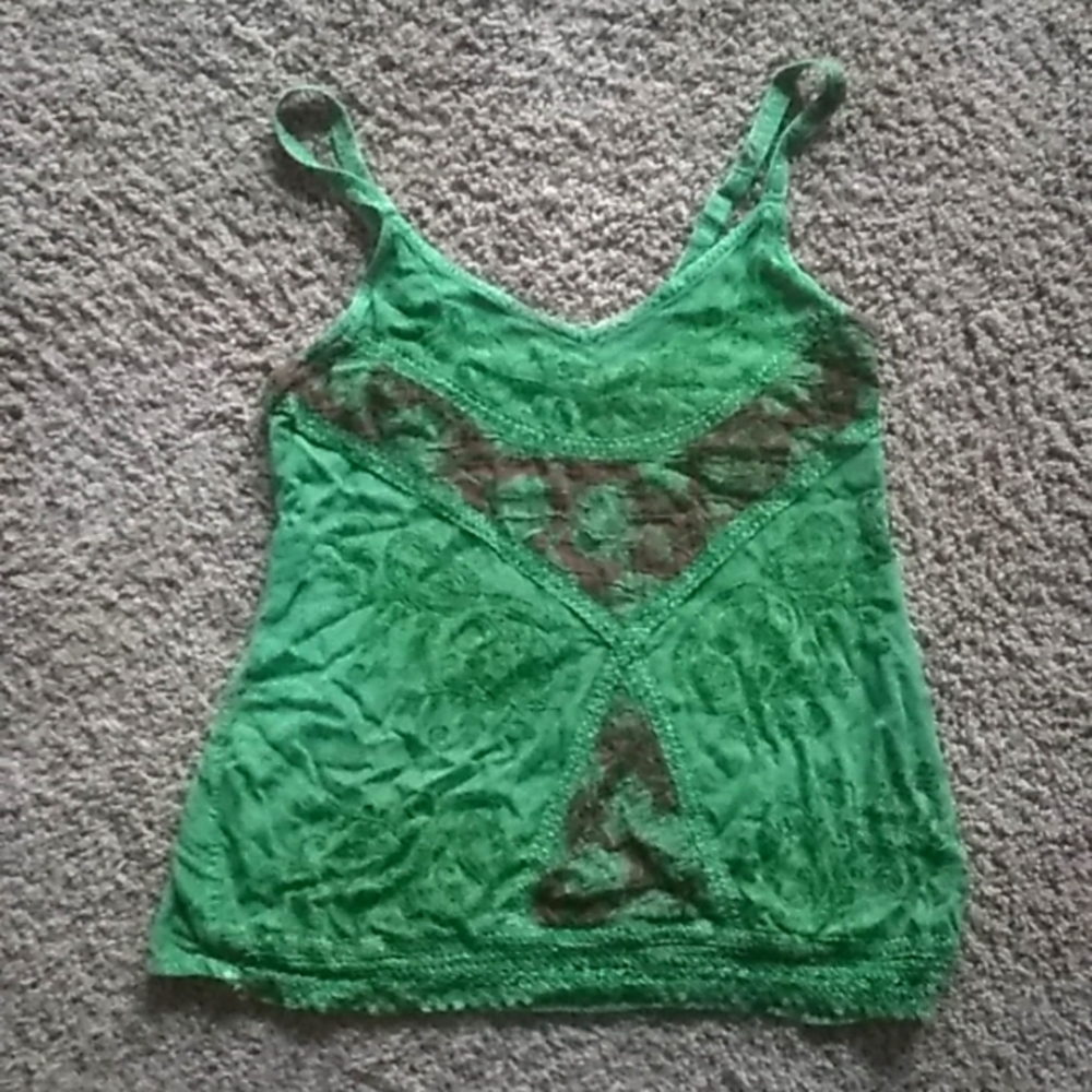 Fashion Terminal green tank top